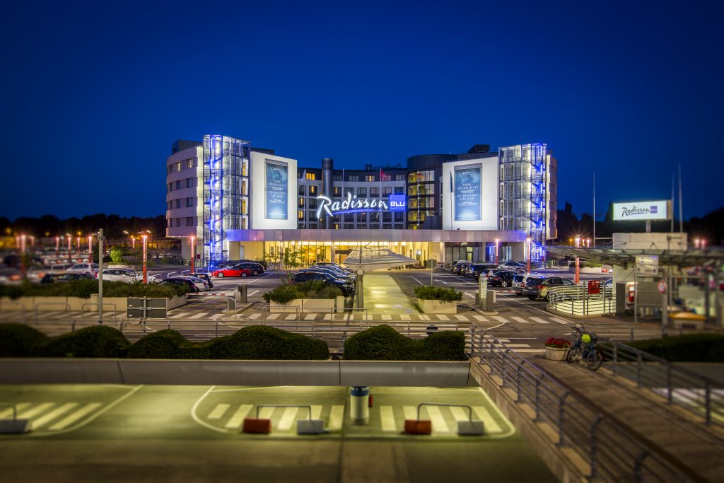 The Radisson Blu at Hamburg airport. HNA Group's attempt to take over the rest of the Rezidor Hotel Group has been held up.
