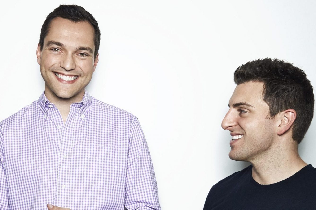 Airbnb co-founders (from left to right): Joe Gebbia, Nathan Blecharczyk, and Brian Chesky.