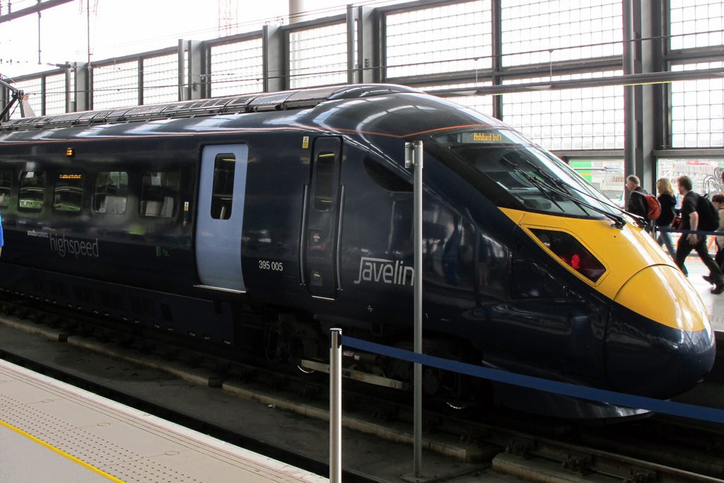 London's Javelin rail service to the southwest of England starts at King's Cross St. Pancras station in London (shown). Expedia aims to make booking seats on such trains more widely available worldwide.