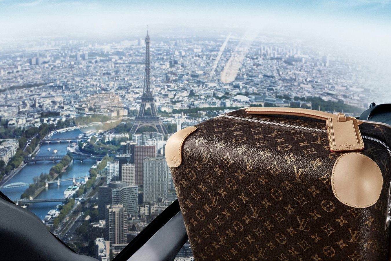 Luggage from Luis Vuitton in a promotional image from the luxury brand. It is on an annual list of powerful global brands. 