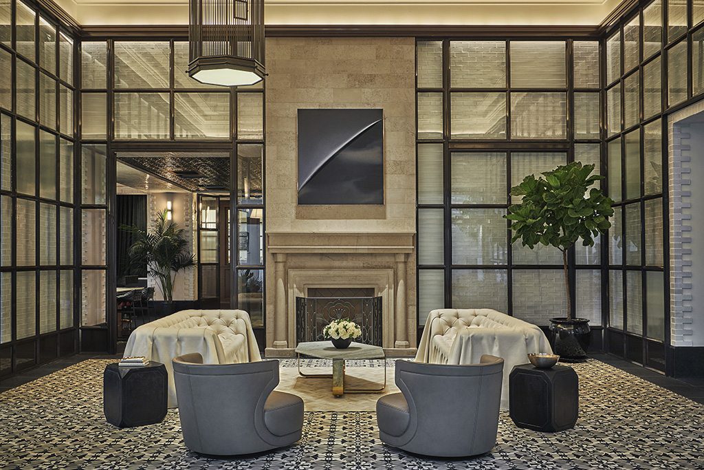 Montage Hotels & Resorts is an ultra-luxury hotel brand established in 2002. Pictured here is the lobby of the Pendry San Diego. 