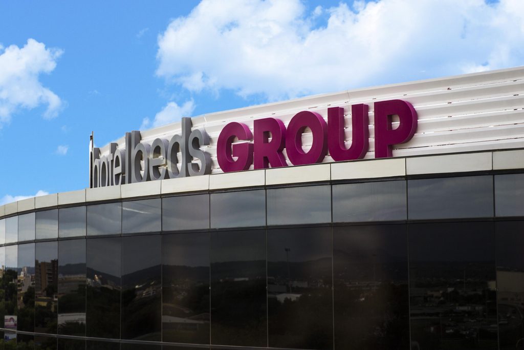 The headquarters Hotelbeds Group in Majorca, Spain. The company is consolidating its retail travel agency businesses under one brand. 