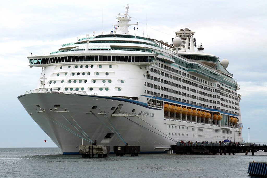 Some Caribbean destinations are preparing to handle rerouted cruise ships during what's normally a quiet shoulder season for the region. Pictured is Royal Caribbean's Adventure of the Seas in port at Fort-de-France, Martinique in 2015.