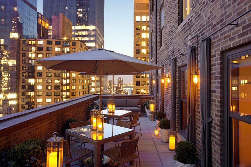 WestHouse, whose rooftop is pictured here, is a boutique property in New York City that's part of the Small Luxury Hotels of the World collection, and is one of the properties available on Secret Escapes.
