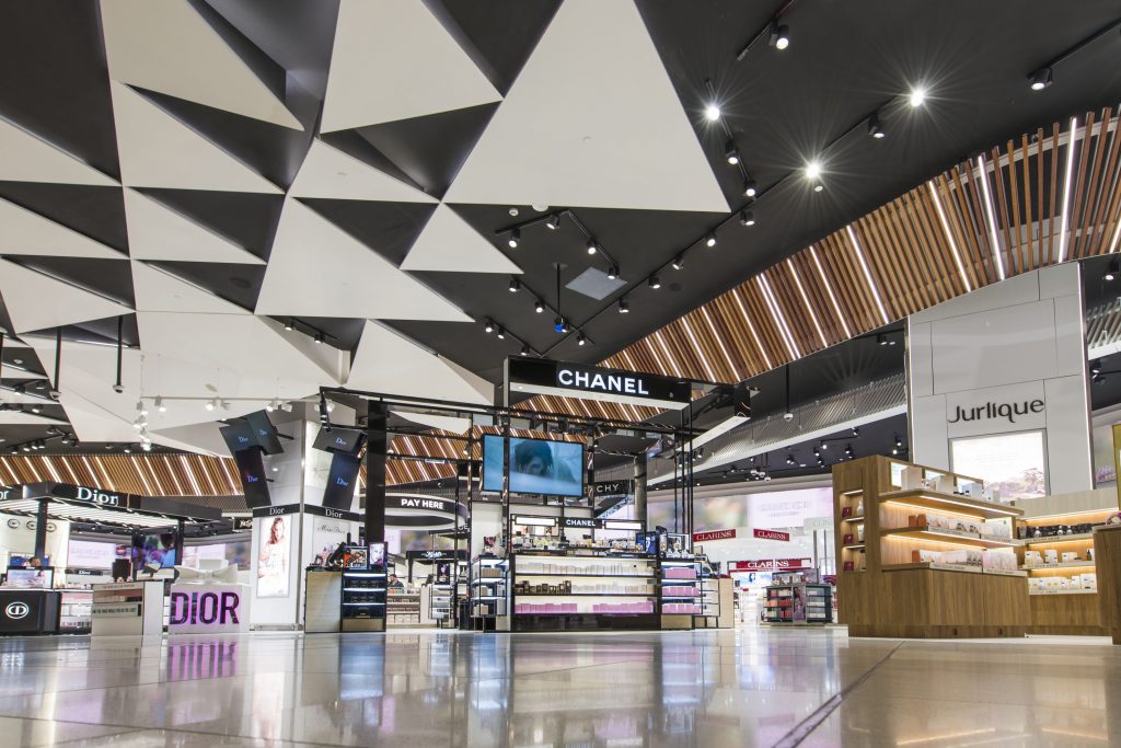 Duty-free shopping in Melbourne Airport. Retailers are looking at new ways to compete with online sellers.