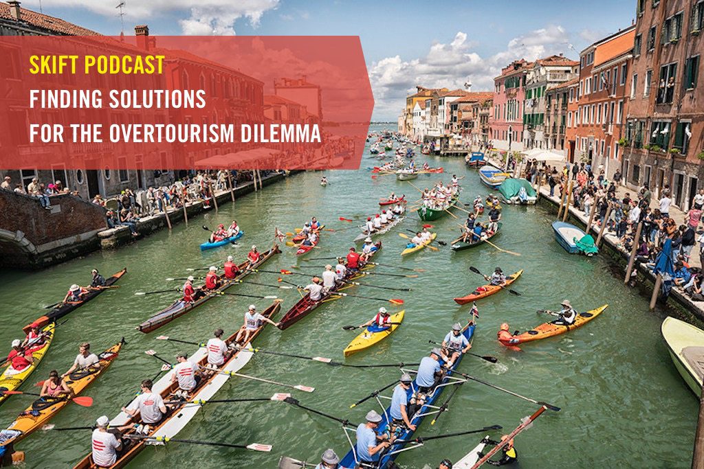 Crowds are pictured in Venice, Italy. Overtourism requires destinations to plan ahead. 