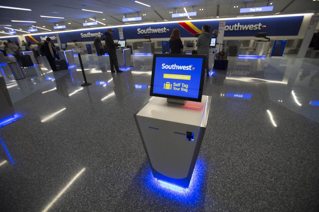 Southwest is working on its proactive customer service approach. Pictured is the new check-in lobby in Los Angeles.