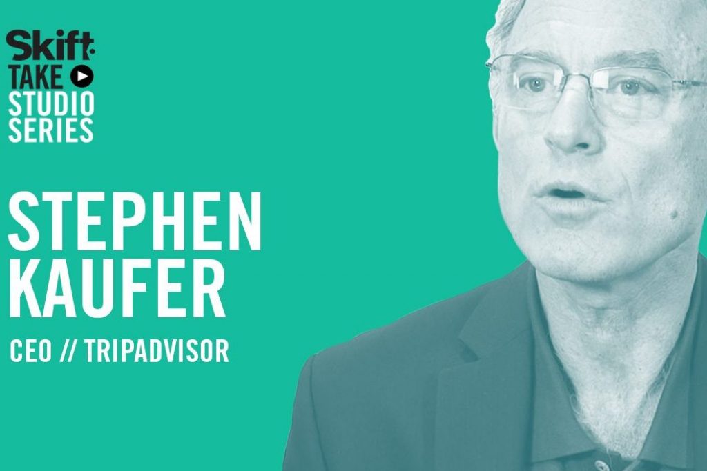 TripAdvisor CEO Stephen Kaufer discussed the company's desire to increase travel bookings.