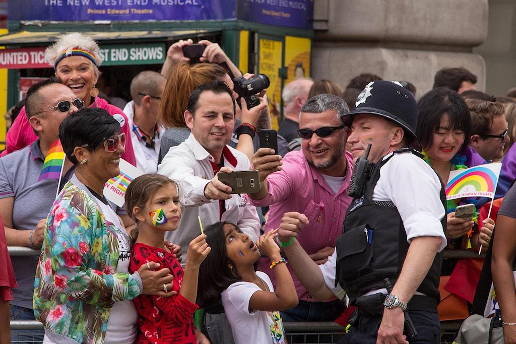 Revelers at London's 2016 Pride parade. The UK has experienced strong travel and tourism growth since the Brexit referendum.