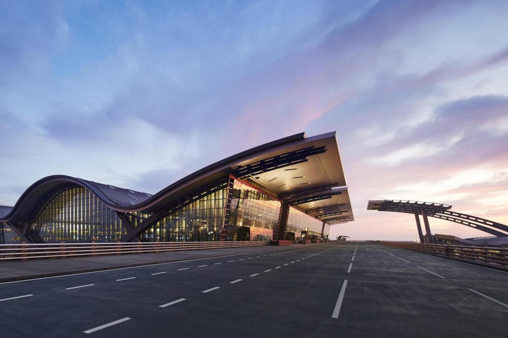 Architect Pat Askew, who leads the HKS aviation architectural and interiors practice, helped design Doha's new international airport, shown here.