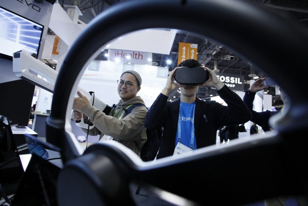 The latest in augmented reality and virtual reality was on display at CES 2018 in Las Vegas.