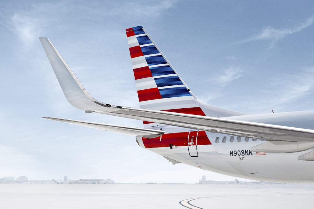 An American Airlines Boeing 737-800. American grounded 14 of the jets in March because of shoddy interior repair work.