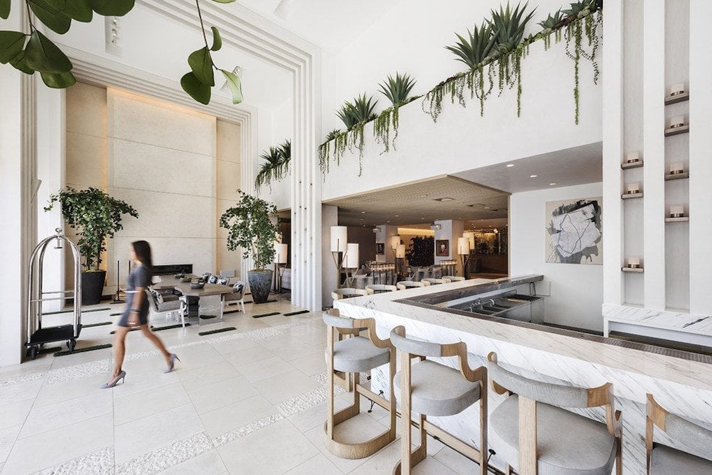 The lobby of the Dream Hollywood. Skift spoke to a number of hoteliers, including Dream Hotel Group CEO Jay Stein, about what the hotel industry needs to be paying more attention to.