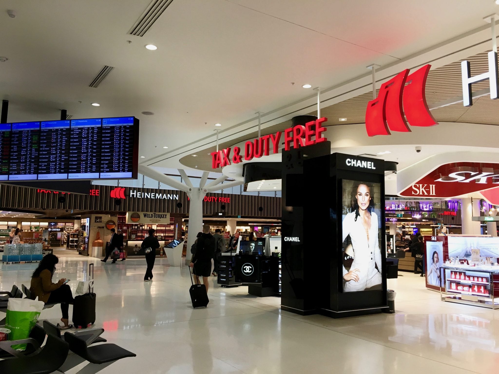 Duty free shopping in Sydney, Australia's international airport. The airport may once again see activity if the Australian prime minister's plan goes into effect. 
