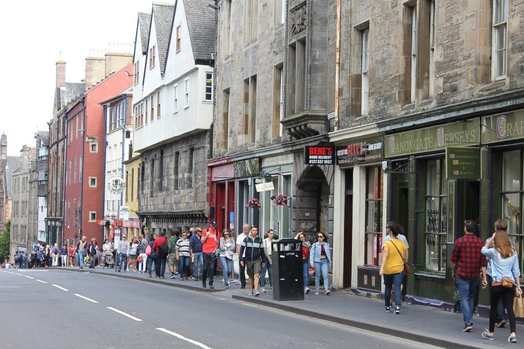 European tourism made a rebound in 2017. Pictured are tourists walking the Royal Mile in Edinburgh, Scotland.