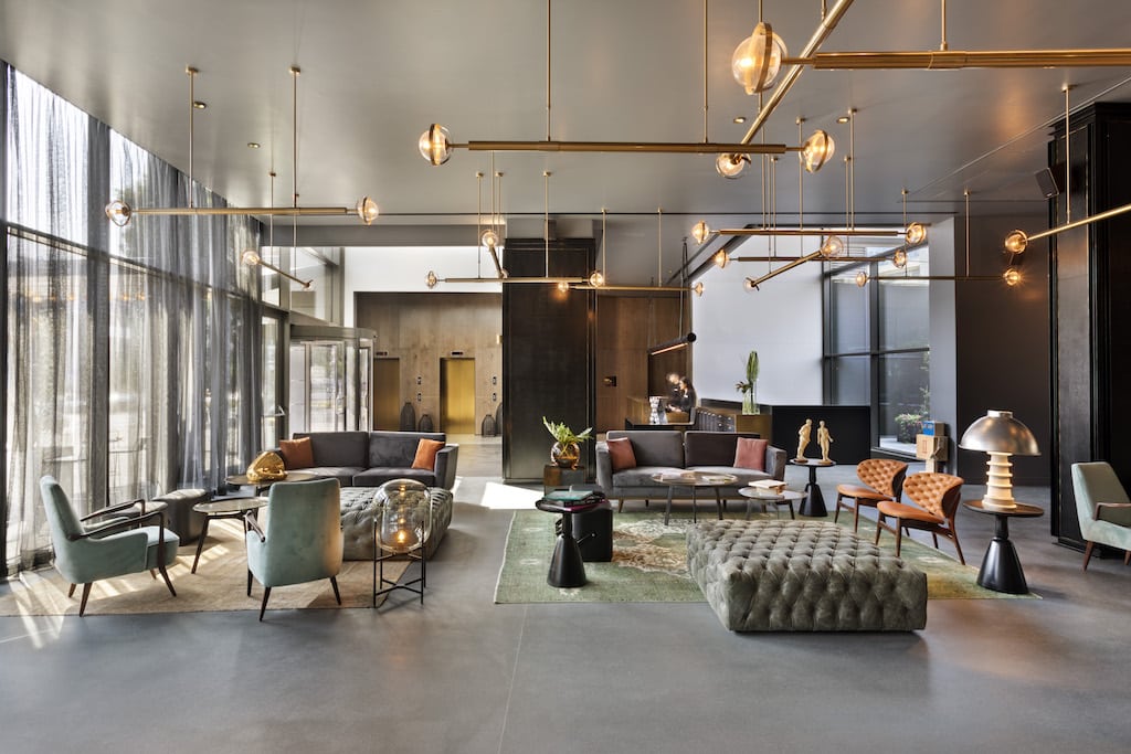 The lobby of the new Publica Isrotel hotel in Herzliya, near Tel Aviv. Isrotel, an Israeli hotel company with a 30-year history in the region, is hoping to use the new brand as a jumping off point for entering new markets.