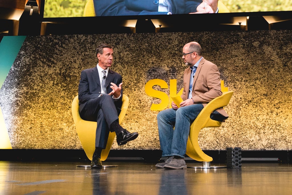 Marriott CEO Arne Sorenson, speaking at the Skift Global Forum in September 2017. 