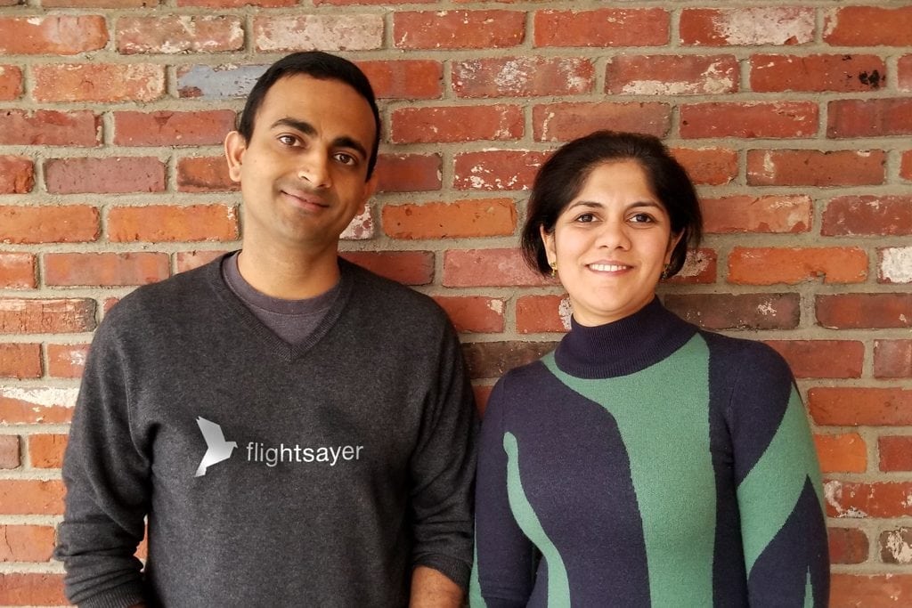 Bala Chandran and Hamsa Balakrishnan are co-founders of Flightsayer, a travel technology startup that has been accepted into the Founders Factory accelerator program, which is backed by easyJet.