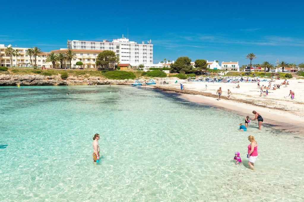 Thomas Cook's Smartline hotel in Cala'n Bosch, Menorca, Spain. The tour operator said it is trying to rebalance its program toward higher margin destinations such as Turkey and Egypt.