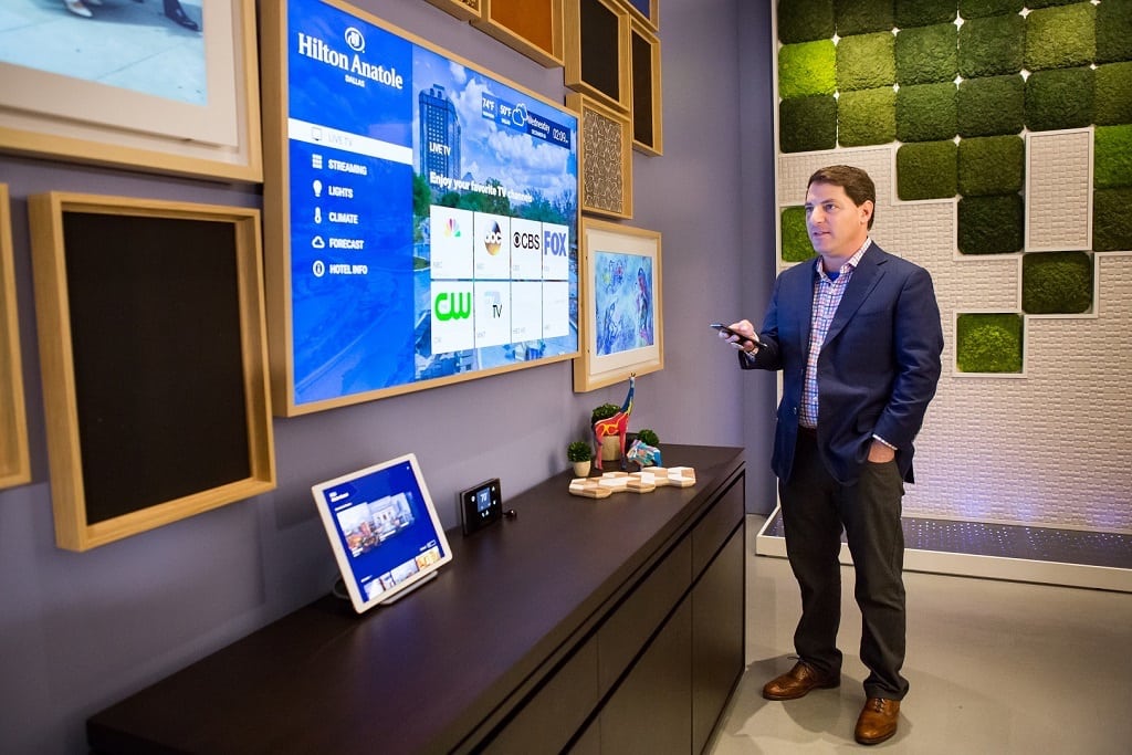 Josh Weiss, Hilton Worldwide's vice president of brand and guest technology, is pictured. Hilton plans on rolling out more smart guestrooms over the next few years.