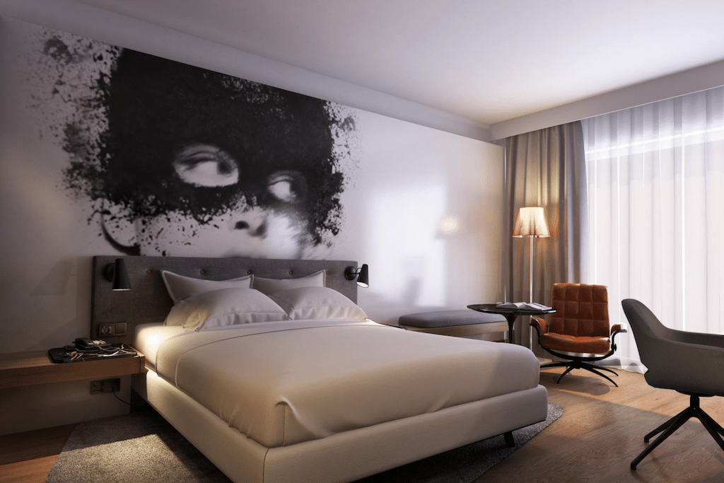 A rendering of a new guest room at the Radisson Blu Cologne. Under a new five-year strategic plan, parent company Carlson Rezidor Hotel Group is changing its name to Radisson Hotel Group and investing heavily in repositioning its brands. 