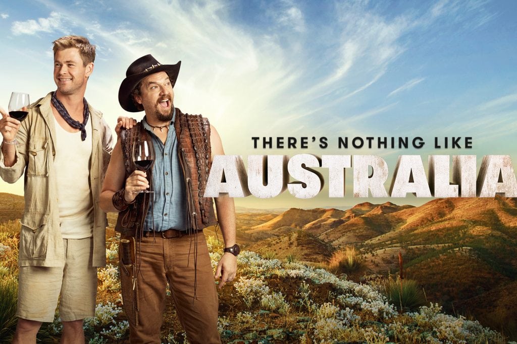 Chris Hemsworth (left) and Danny McBride appeared in a Super Bowl commercial for Tourism Australia, and will be featured in the country's largest marketing campaign for the U.S. Pictured is a teaser for the fake Dundee film that was rumored to be in the works in recent weeks.