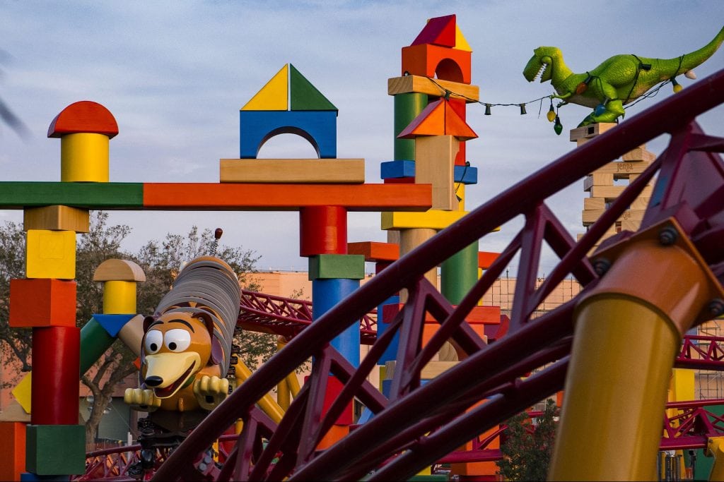 Toy Story Land will open at Disney's Hollywood Studios in Florida on June 30. Slinky Dog Dash, a family-friendly roller coaster, is pictured.
