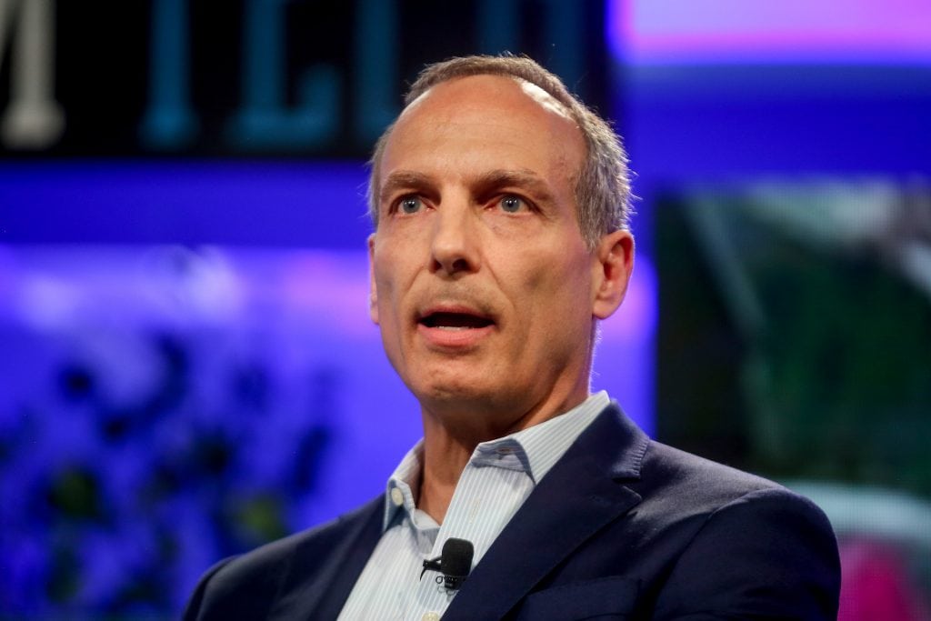 Glenn Fogel, CEO of Booking Holdings, is pictured at Fortune Brainstorm TECH. Fogel said Booking.com is leading the listings race against Airbnb.