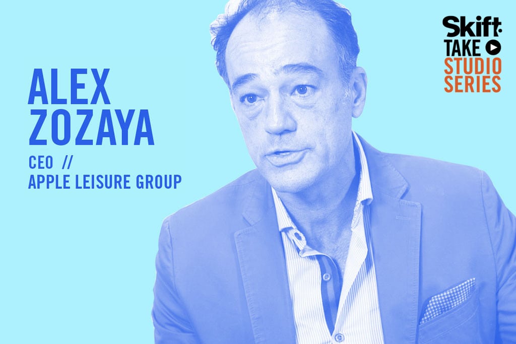Apple Leisure Group CEO Alex Zozaya spoke in the Skift Take Studio.