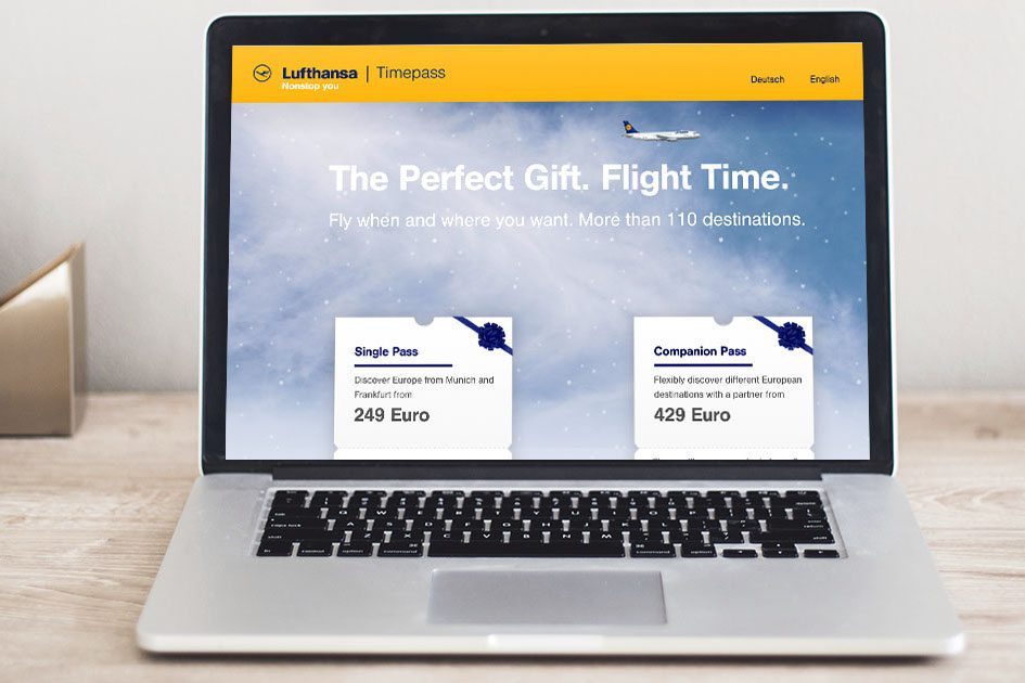 Lufthansa's innovation hub in Berlin sold special flight packages to customers as a test. 