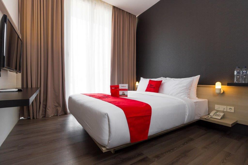 This guest room is from a RedDoorz branded budget hotel property in Indonesia in a photo that was taken in early 2018. The company has raised $11 million in a pre-Series B round.