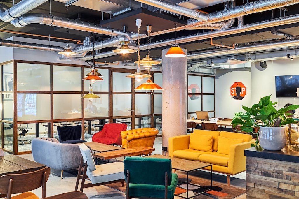 The Design Studio is a co-working space located inside The Curtain hotel in London, and is only accessible to hotel guests and members of The Curtain's private membership club.