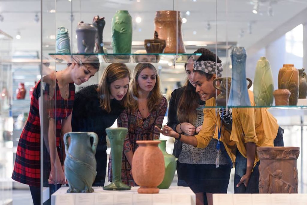 In this 2016 photo, visitors at The Metropolitan Museum of Art in New York observe some of the collection. All of the museum's tickets are processed via Redeam software. The startup that has received more than $7 million in funding.