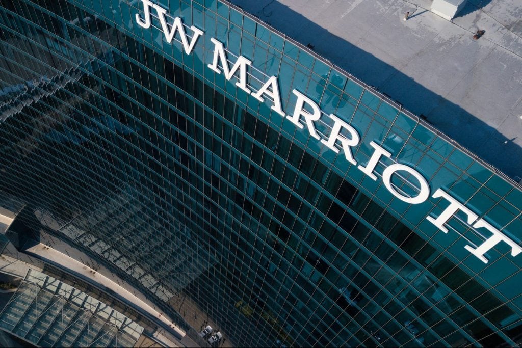 JW Marriott in Indianapolis, Indiana, on October 20, 2017. Marriott is focused on the Starwood integration. 