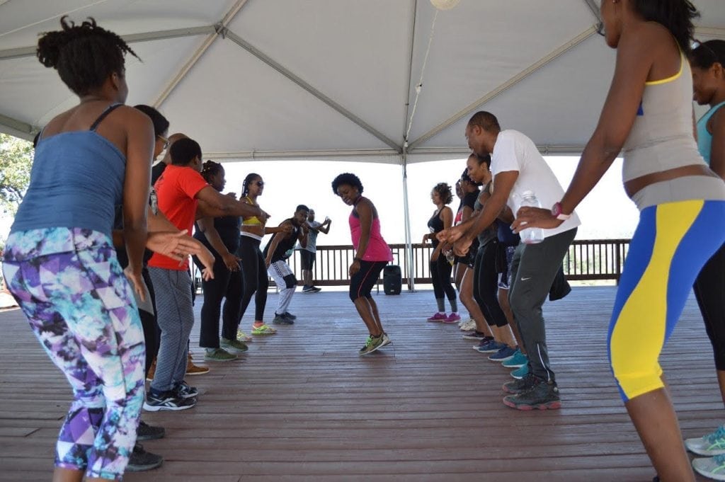 A dance class at Encounter Camp is one of the retreat's available sessions for black professionals seeking direction in their careers. 