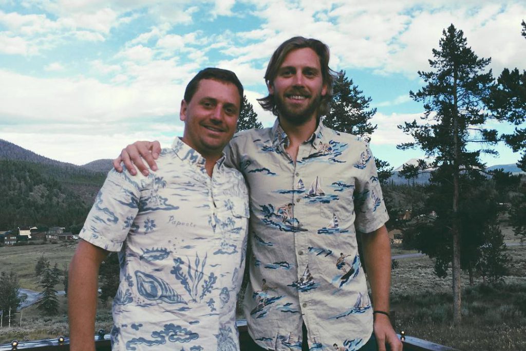 Pictured are the co-founders of tours and activities booking software startup FareHarbor. CEO of FareHarbor Lawrence Hester is on the right, while brother Zachary is on the left. They founded the company in Hawaii in 2013 but on Thursday sold it to Booking Holdings.