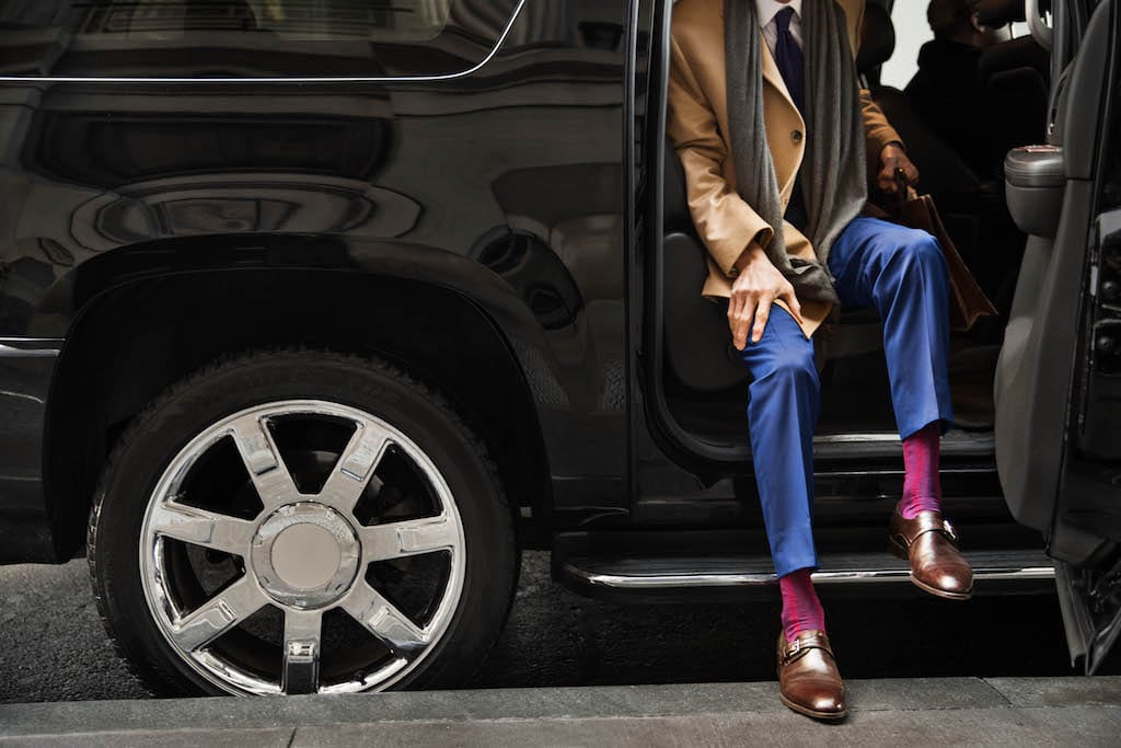 A promotional image from Lyft. Lyft is slowing gaining traction among business travelers.
