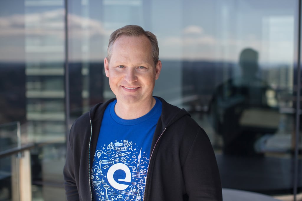 Mark Okerstrom Expedia Group CEO and President March 2018 at company HQ source EXPE