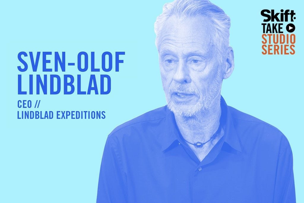Sven-Olof Lindblad, CEO of Lindblad Expeditions, spoke in the Skift Take Studio.