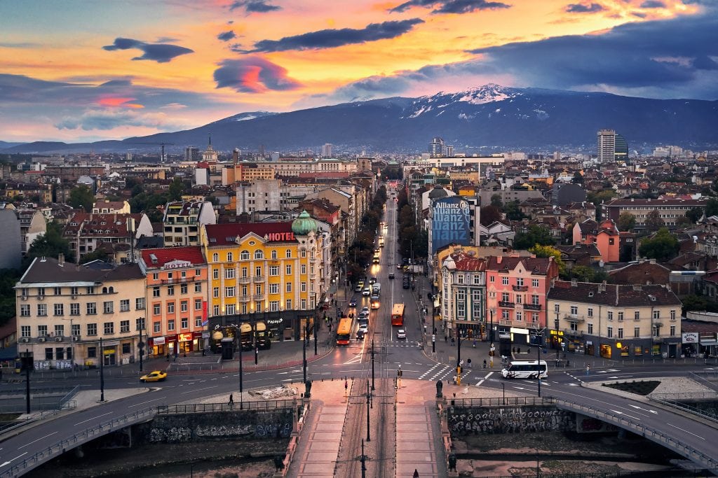 Bulgaria has been experiencing a tourism boom in the last decade. Pictured is Sofia, Bulgaria.