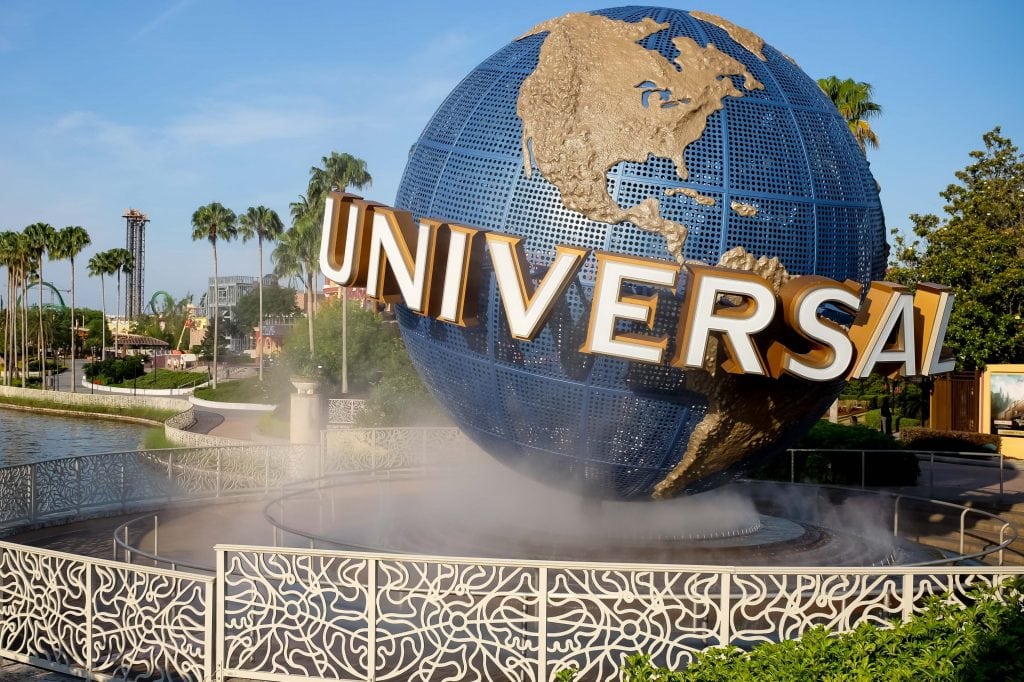 Universal Orlando Resort has purchased more land for development. The entrance area at Universal Studios is pictured.