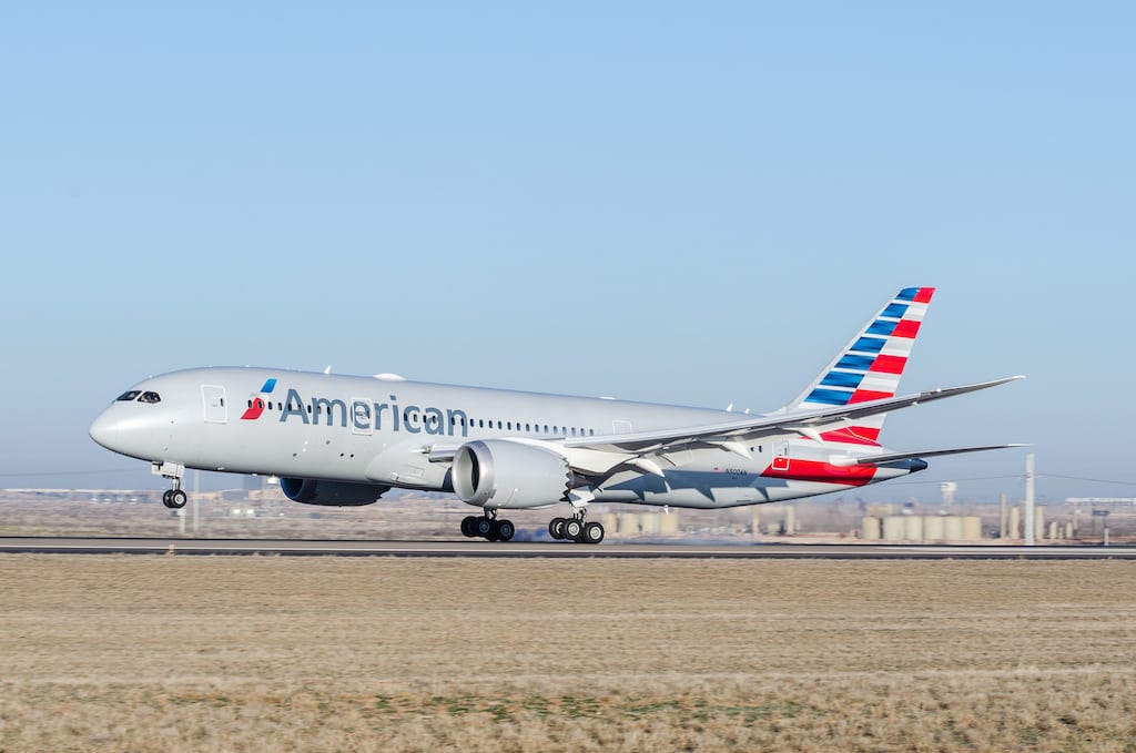 American Airlines is dropping its Chicago-Beijing flight. The airline has used a Boeing 787-8, the aircraft pictured here. 