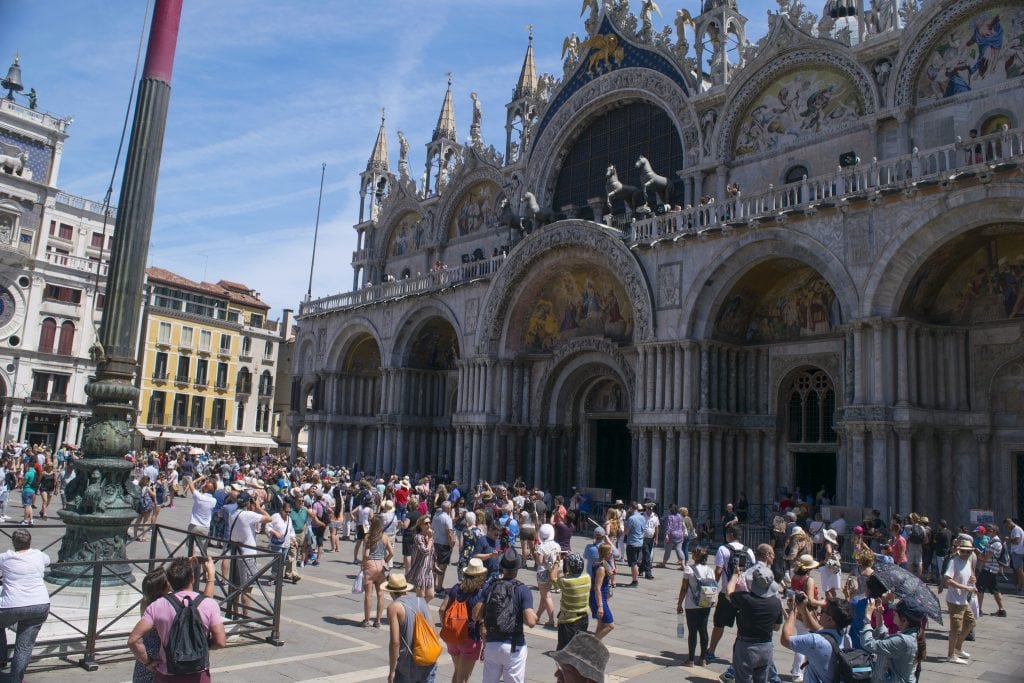 Venice just installed turnstiles to help manage the swelling crowds of tourists. 