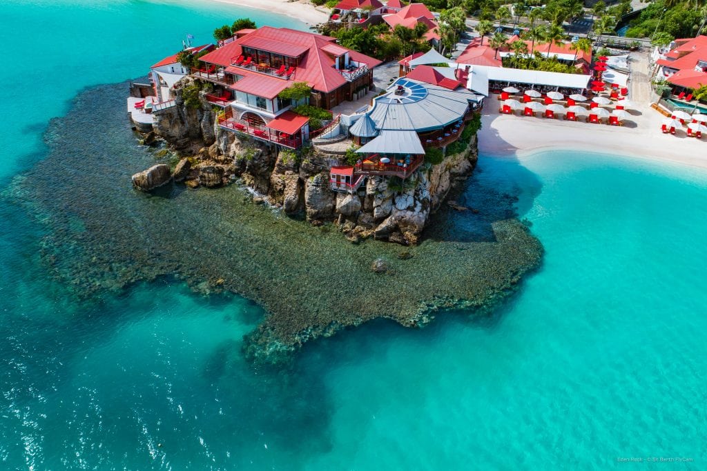 Eden Rock St. Barths, pictured here, is one example of a Caribbean property that has taken future extreme weather into account as it renovates and rebuilds from last year's hurricanes.