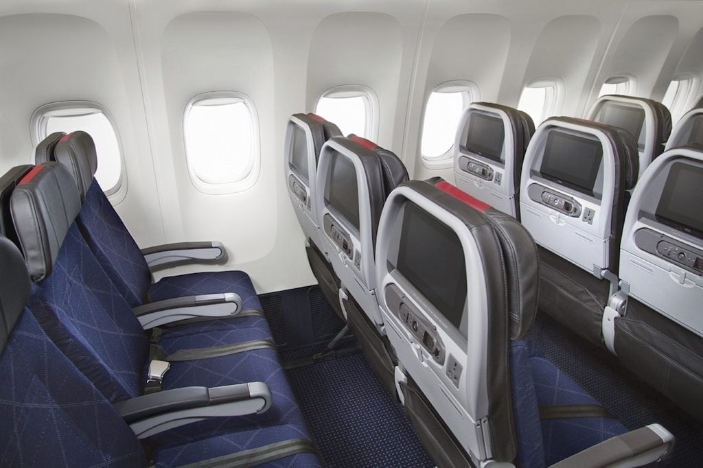 American Airlines is making far more award seats available than a year ago, according to a new study. Pictured is the interior of one of American's Boeing 777-300ERs.