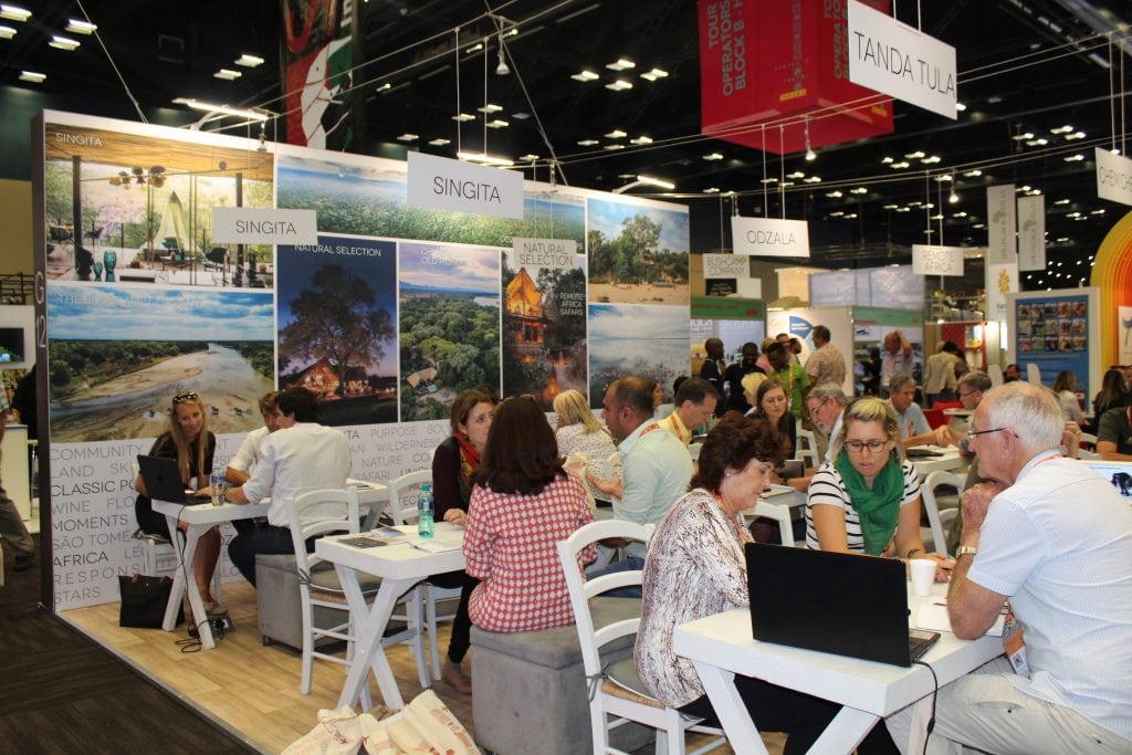 The Indaba conference in Durban, South Africa, in May 2018. Some African tourism boards are neglecting the black American market. 