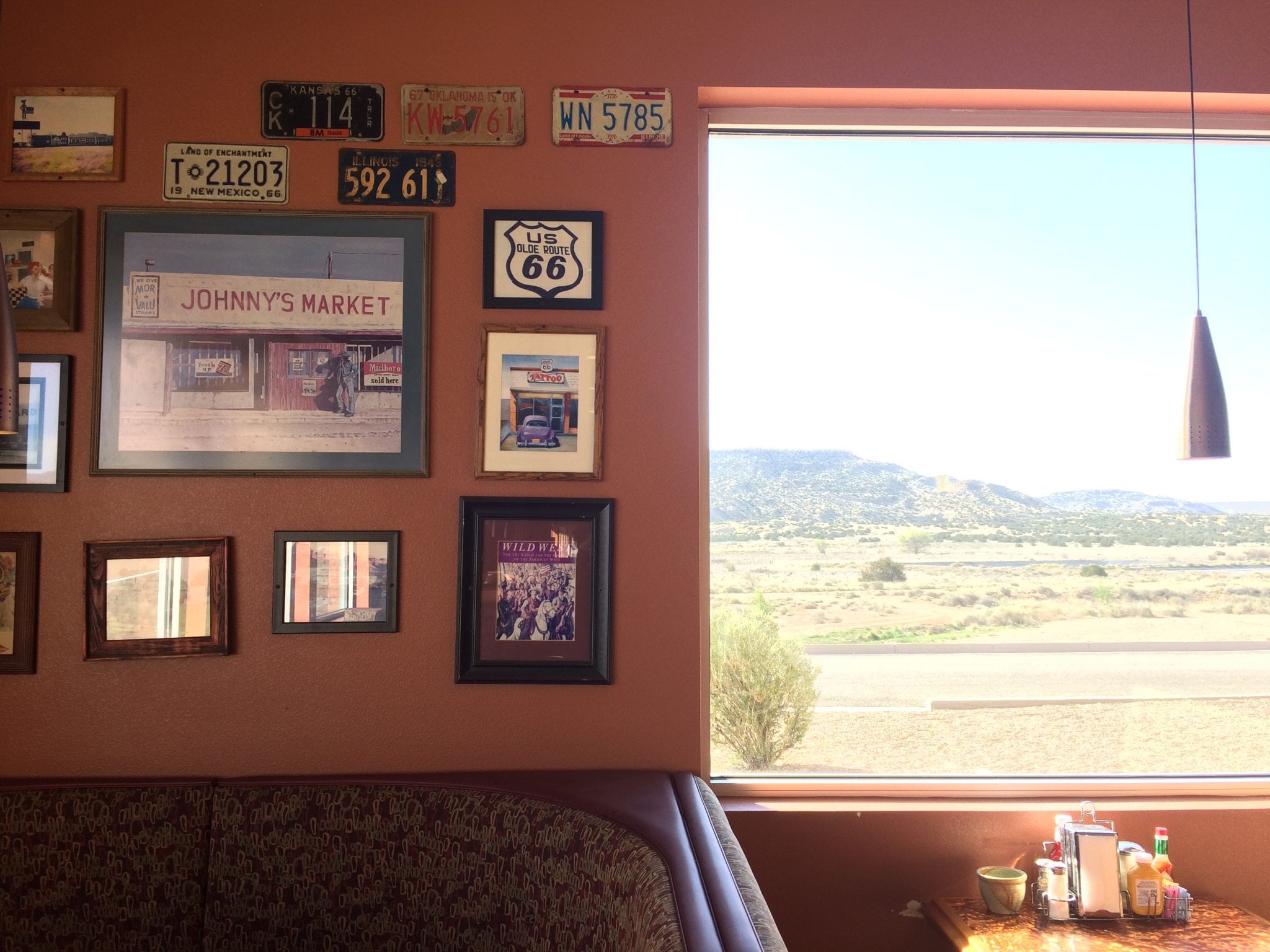 A diner along Route 66 just outside Albuquerque, New Mexico, in April 2017. Roadside hotel chains often target road trippers through nostalgic marketing campaigns.