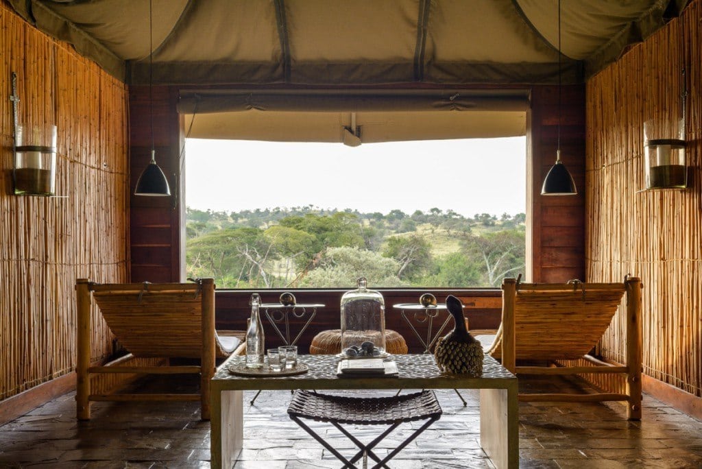 The spa at Singita's Faru Faru Lodge in Grumeti in northern Tanzania.