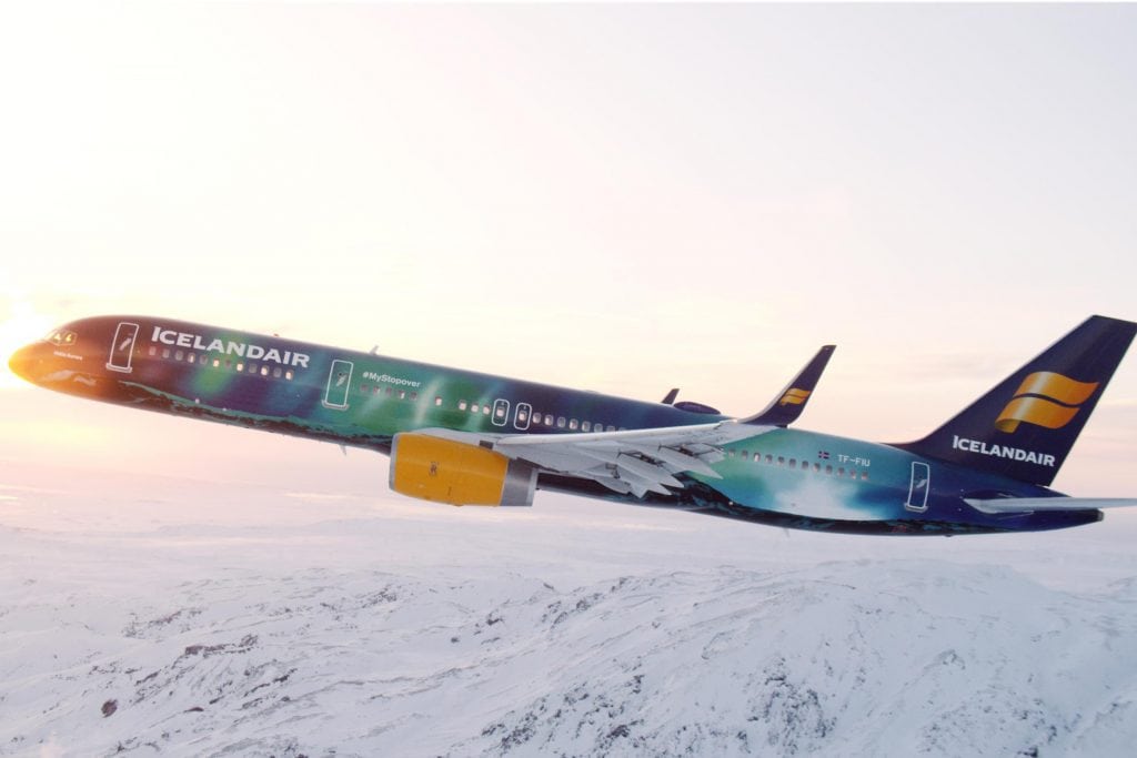 Icelandair has cut is revenue projections for the year. Pictured is one of the airline's Boeing 757s.