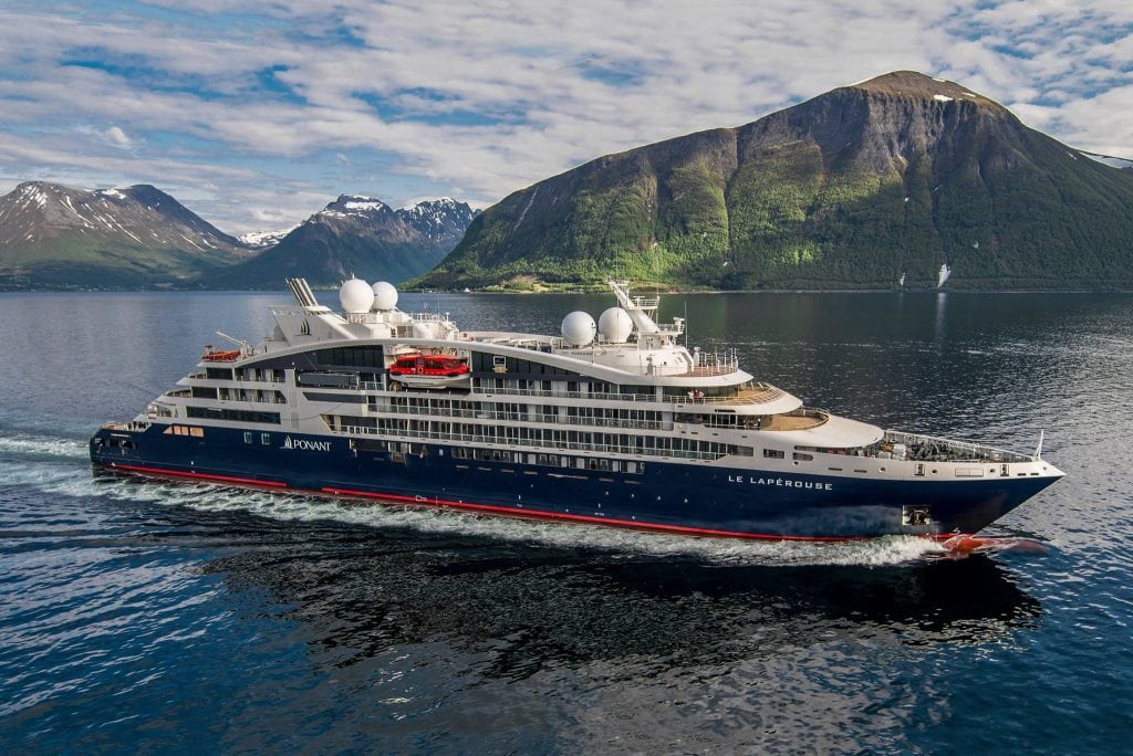 Ponant's Le Lapérouse ship. The company is making a big push in the North American market.
